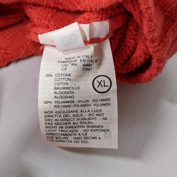 United Colours of Benetton Vintage Red Knit Sweater, Size XL - Picture 10 of 11